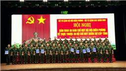 Bàn giao 30 Ban Chỉ huy Bộ đội Biên phòng về Bộ CHQS cấp tỉnh